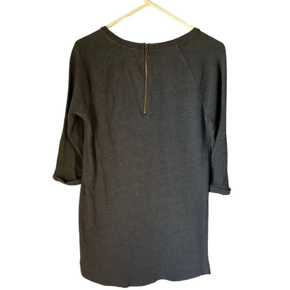 Dark Grey Tunic Long Top, Small. Merci Bien - Picture 5 of 10